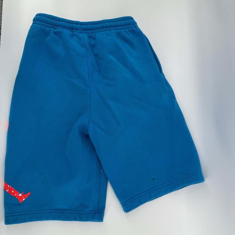 Jordan Kids Blue Speckled Jumpman Logo Sweat Shorts Size L (12-13‎ Yrs)